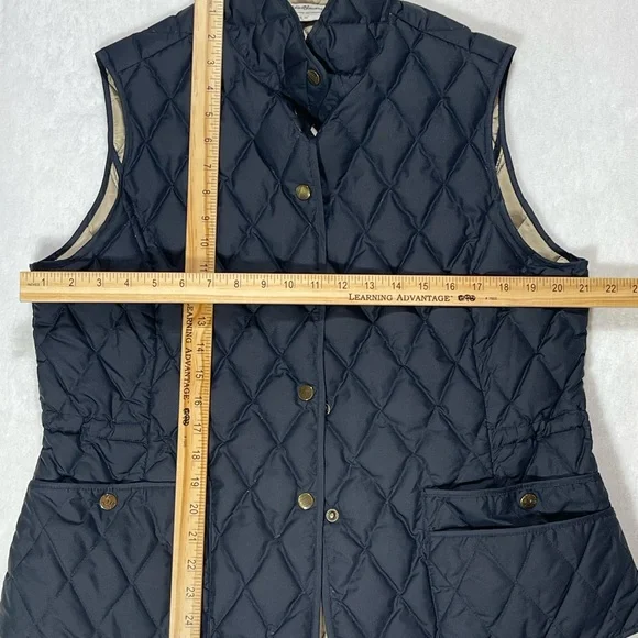 Eddie Bauer Navy Quilted Goosedown Vest - Picture 11 of 14